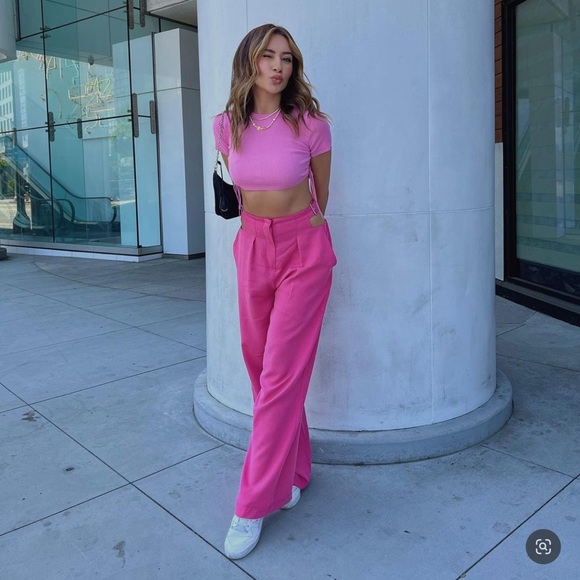 Zara high waisted pants bloggers fav - Picture 2 of 16